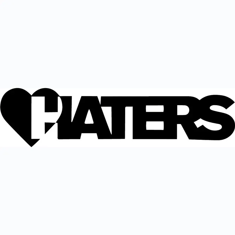 Люблю haters (хейтеры автомобиль интересно бампер окна JDM Volkswagen Светоотражающие