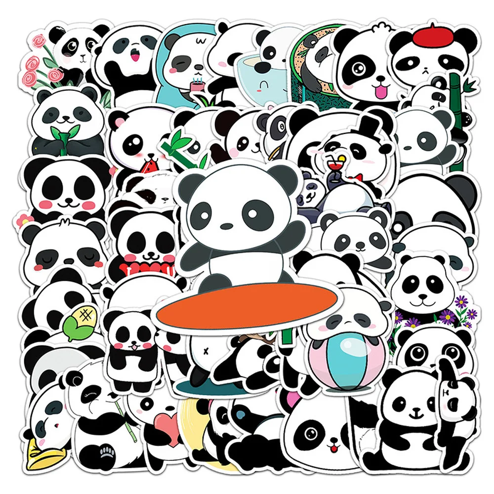 Kawaii Panda Sticker  Waterproof, Durable and Cute Vinyl Stickers – Soshl  Tags