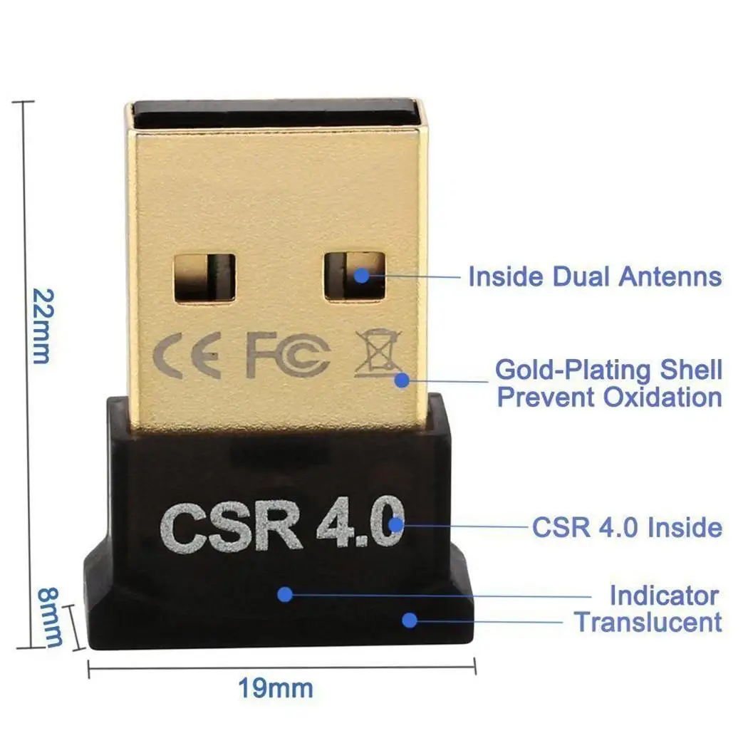Мини Портативный практичный usb аппаратный ключ Bluetooth как изображение до 10 м адаптер 4,0 Bluetooth приемник 3 Мбит/с