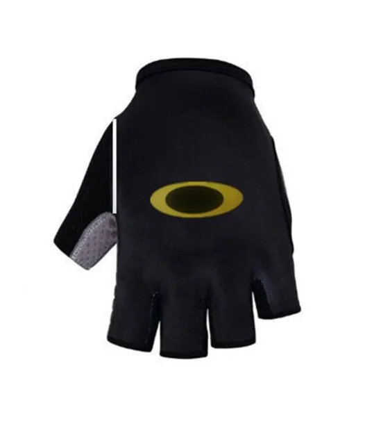 Новые противоскользящие перчатки для езды на велосипеде, мужские и женские перчатки с половинным пальцем, Дышащие анти-ударные спортивные перчатки, велосипедные перчатки для MTB велосипеда - Цвет: Yellow logo