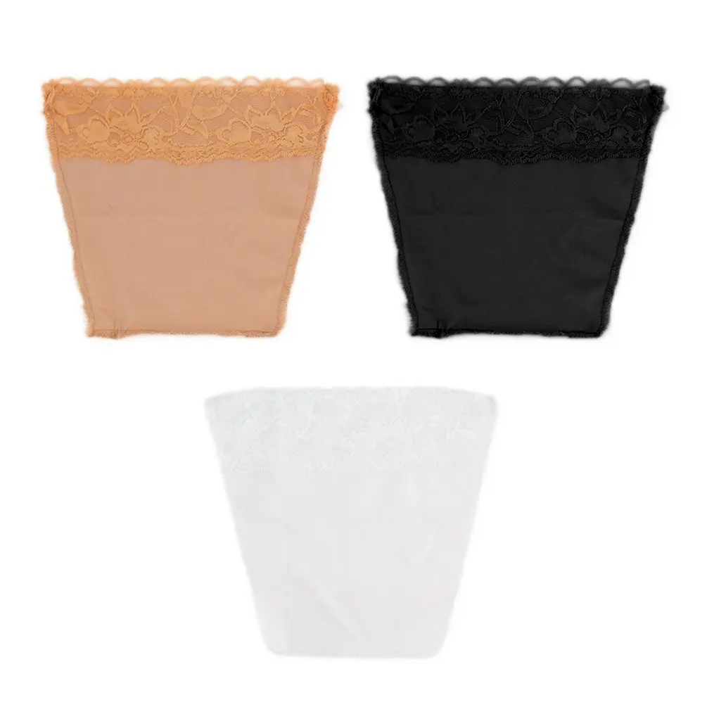 

3Pcs/set Seamless Bra Set Lace Clip On Camisoles Easy Clip On Neck Chest Cleavage Control Panels Lace Set Summer Wrapped Chest