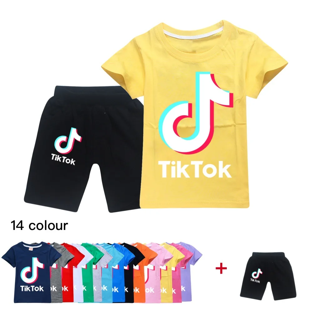 Комплекты одежды для маленьких мальчиков летняя одежда девочек футболки и шорты