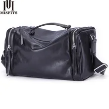 MISFITS, мужские дорожные сумки из коровьей кожи, модная багажная сумка, мягкая кожаная сумка через плечо, сумка через плечо, дорожная сумка, мужская сумка