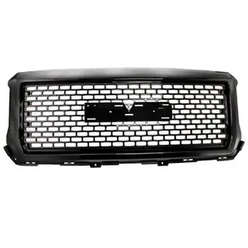 

Fits 2014 2015 GMC Sierra 1500 Front Mesh Bumper Hood Grille ABS Denali Style