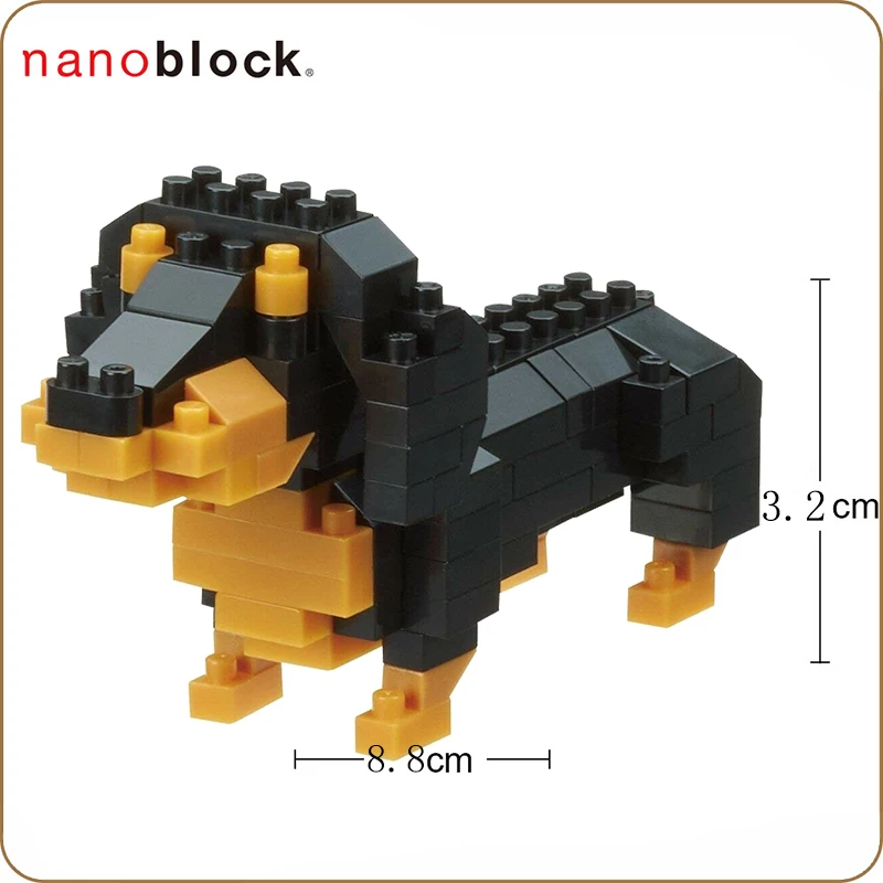 Years NBC263 Nanoblock ROTTWEILER Dog Building Blocks Bricks Toy 120 pieces 12 