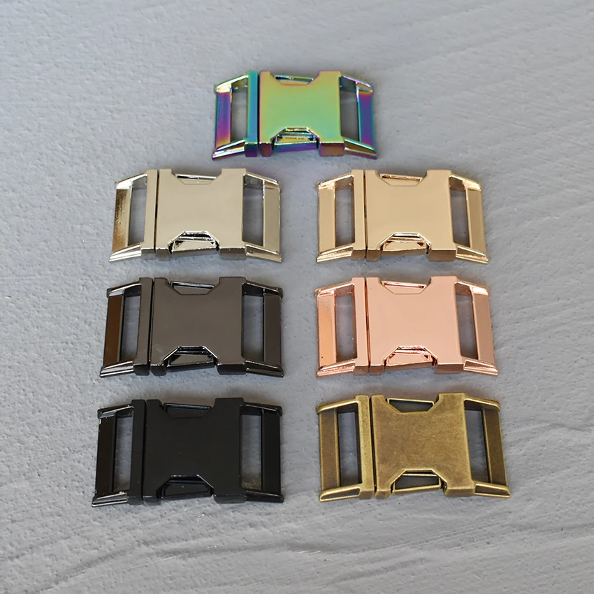 25mm 1개 금속 슬라이더 조절 가능 버클 D링 O링 스냅 훅 핸드백 스트랩 7가지 색상 DIY 액세서리