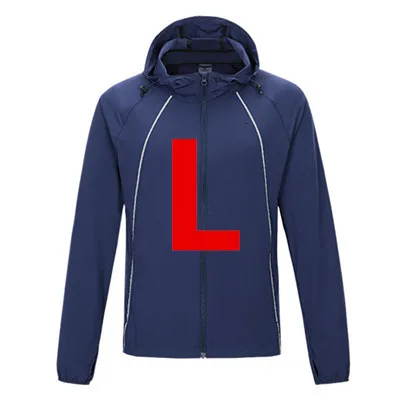 Man dark blue L XiaoMi ULEEMARK Солнцезащитная одежда для кожи трендовая дышащая ультратонкая спортивная мужская и женская Солнцезащитная одежда куртка - Цвет: Man dark blue L