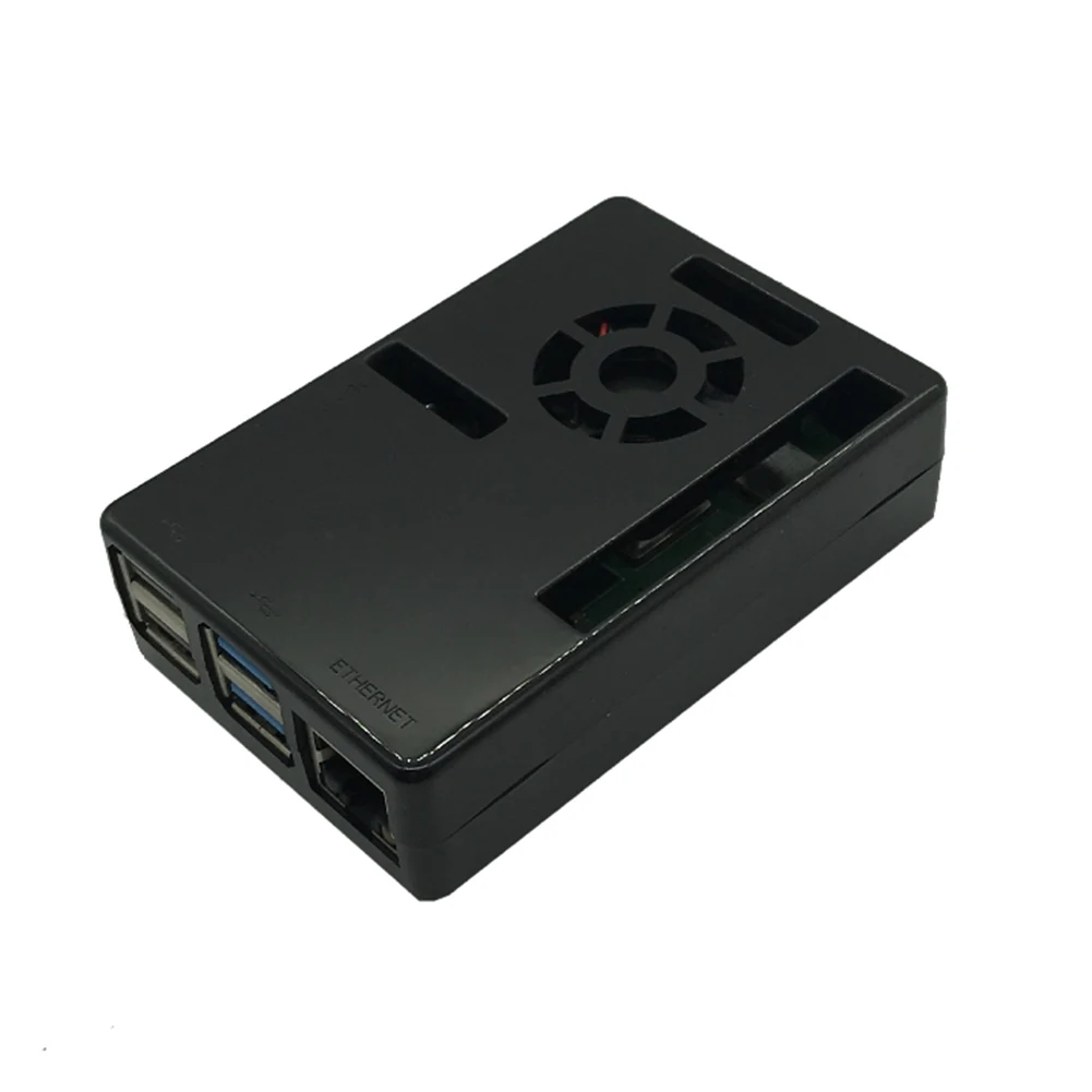 ABS чехол компактный нескользящий корпус защитный корпус 1 Гб 2 ГБ 4 ГБ пластиковая коробка с охлаждающим вентилятором для Raspberry Pi 4B