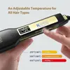 KIPOZI Professional Hair Straightener Titanium Flat Iron with Digital LCD Display Dual Voltage Instant Heating Curling Iron ► Photo 2/6