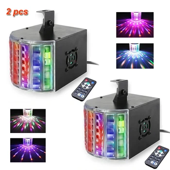 

DJ Lighting LED Derby Stage Effect Light Sound Actived LED DJ controller DMX512 Disco Projector for Club Disco Party Decoration