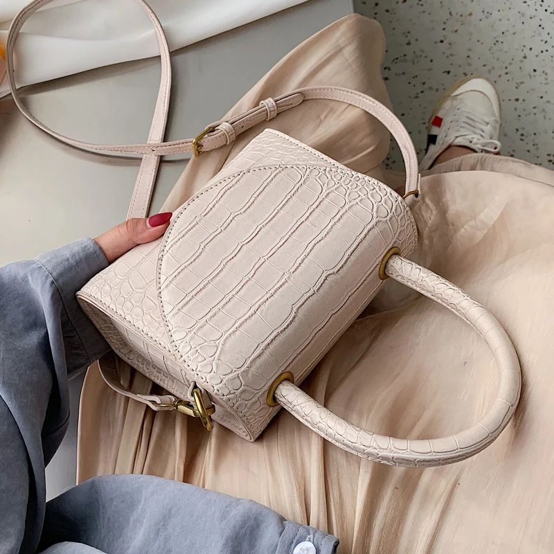 

Stone Pattern PU Leather Crossbody Bags For Women 2020 Luxury Quality Shoulder Messenger Bag Lady Designer Handbags Totes