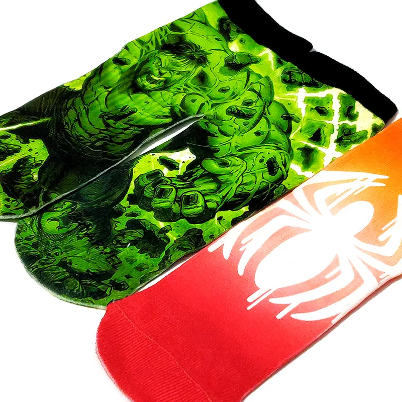 Новинка мужские прямые носки Spider Hulk удлиненные утолщенные высококачественные