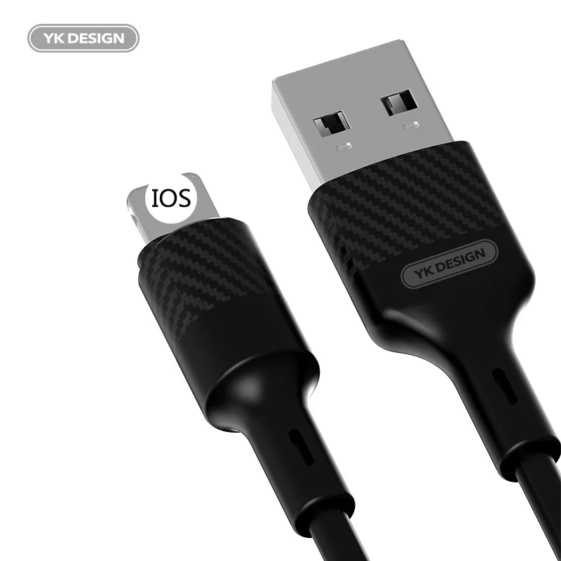 YK DESIGN S16 кабель для передачи данных для iphone 6 6s 7 7p 8 8p x xs xr 11 2.4A высокотоковая Высококачественная линия передачи данных