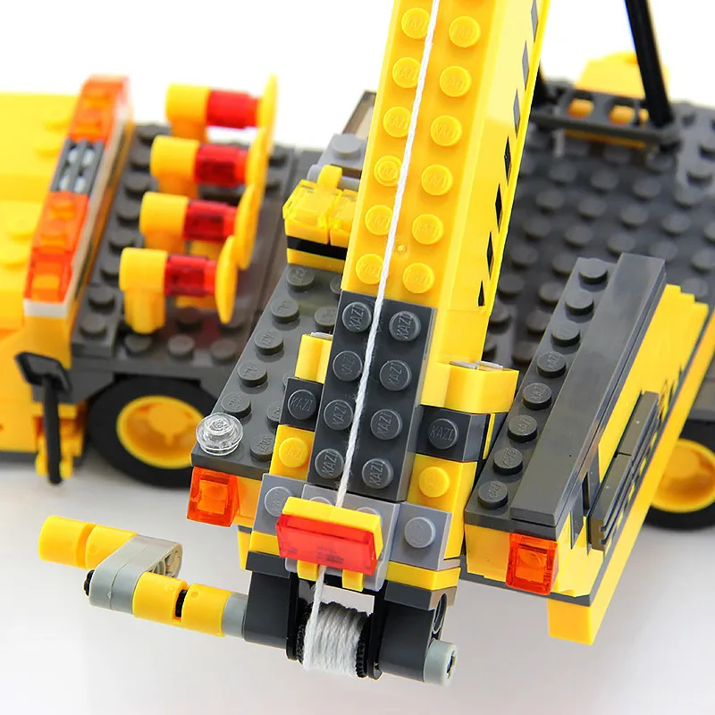 Skup 380 sztuk miasto żuraw ciężarówka urządzenie inżynieryjne LegoINGLs Technic Juguetes klocki Playmobil dzieci cegły zabawki dla dzieci