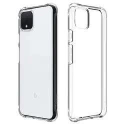 Ultra Thin Shockproof Soft TPU Transparent Phone Cover for Pixel 4XL (Beige)