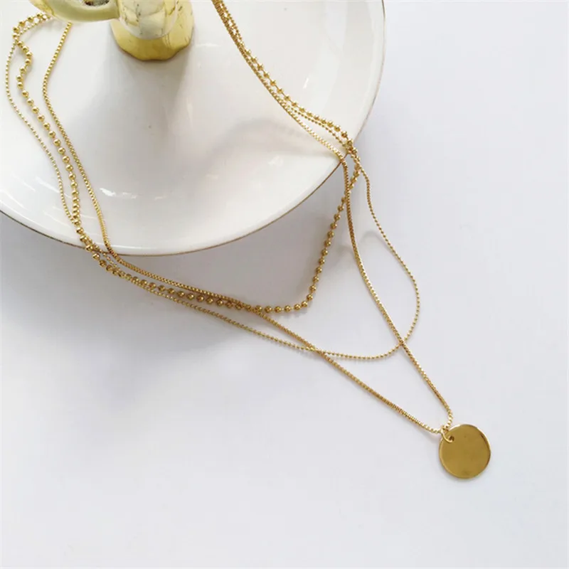 hip hop multi layer beaded necklaces 