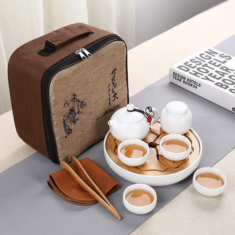 A1 Фарфоровый сервиз teekanne kung fu, органайзер, gaiwan, китайский чайный сервиз для путешествий, керамический набор bella y bestia juego de te jogo de cha te chino - Цвет: A1