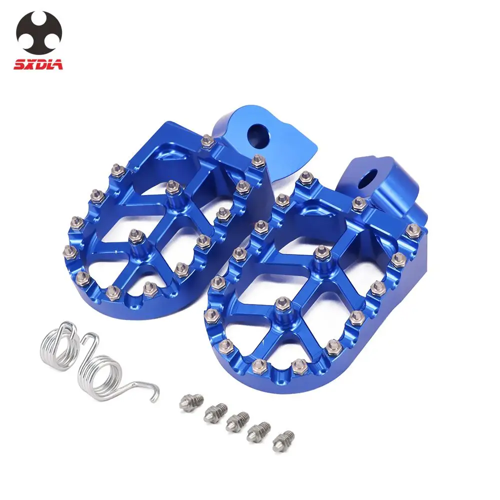 Мотоцикл синий CNC подножки педаль для Yamaha YZ 65 YZ85 YZ125 YZ250FX WR400F WR426F WR450F 1997 2000 2001 2008