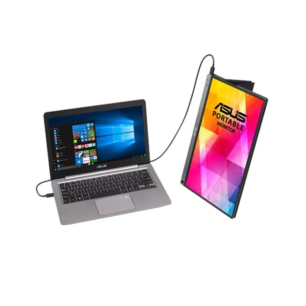 ASUS MB16AC 15,6 дюймов Full HD ips монитор СВЕТОДИОДНЫЙ монитор с подсветкой компьютерный монитор решение гибридного сигнала для usb type-C и type-A