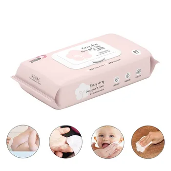 

2 Pack Wet Wipe Tissue Clean Hand Health Care 50 Wipeshand Wet Wipe Disposable