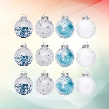 

24Pcs Durable Useful Transparent Helpful Premium Hanging Adornment Balls Christmas Tree
