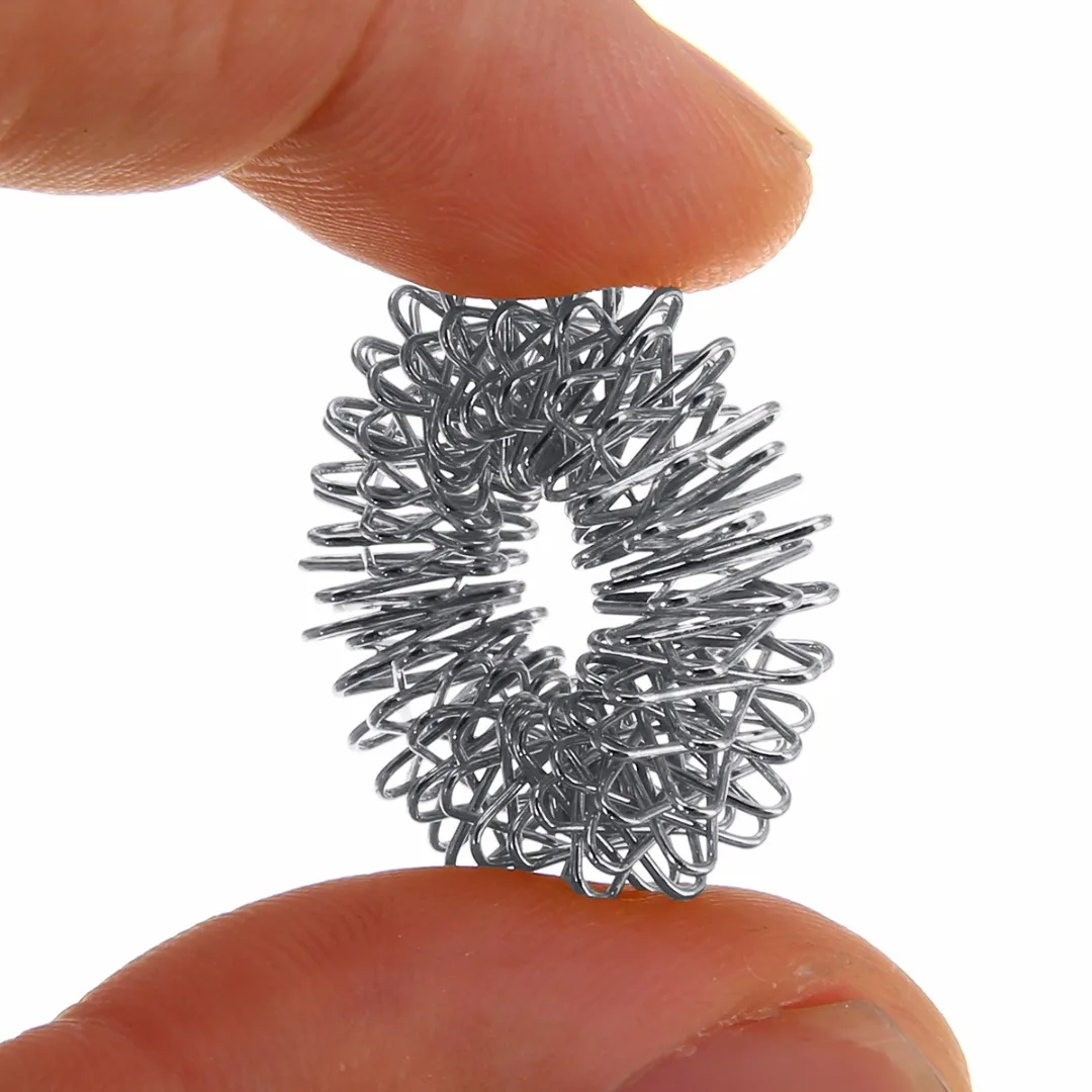 Finger Ring Toy Stress Relief Spiky Sensory Spring Fingers Rings Autism Anti Toy Stress Kids Finger Acupressure Message Ring