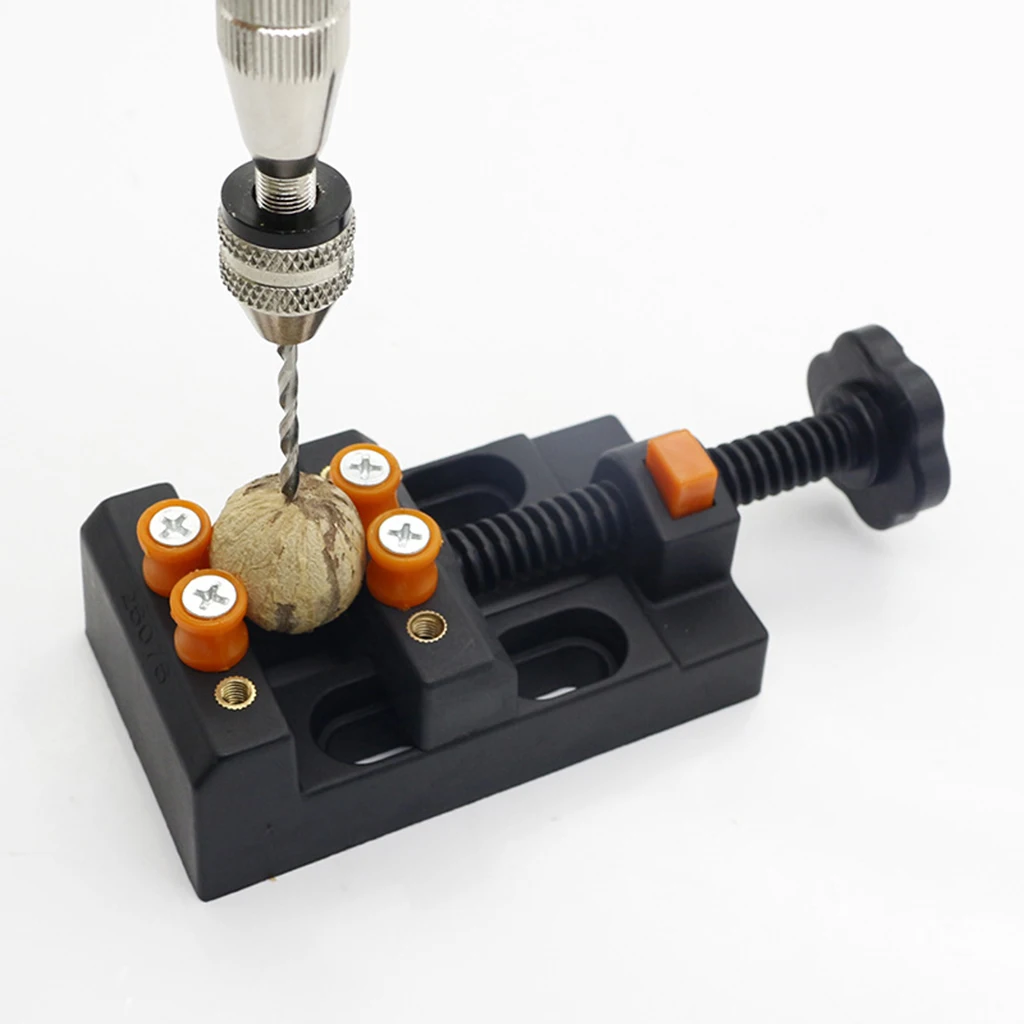 Mini Drill Press Vise Clamp for Jewelry Walnut Watch Seal Stamp Carving Tool