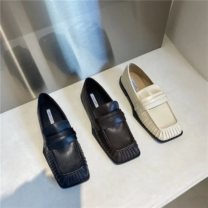 Женские винтажные Туфли-лоферы на низком каблуке | Обувь