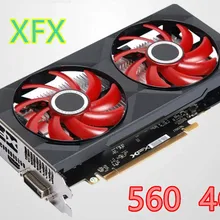 Б/у видеокарты XFX RX 560 4 ГБ GDDR5 для видеокарты AMD RX 500 серии VGA RX560 4 Гб RX560 RX564 4G HDMI DVI 7000 МГц PCI 3,0