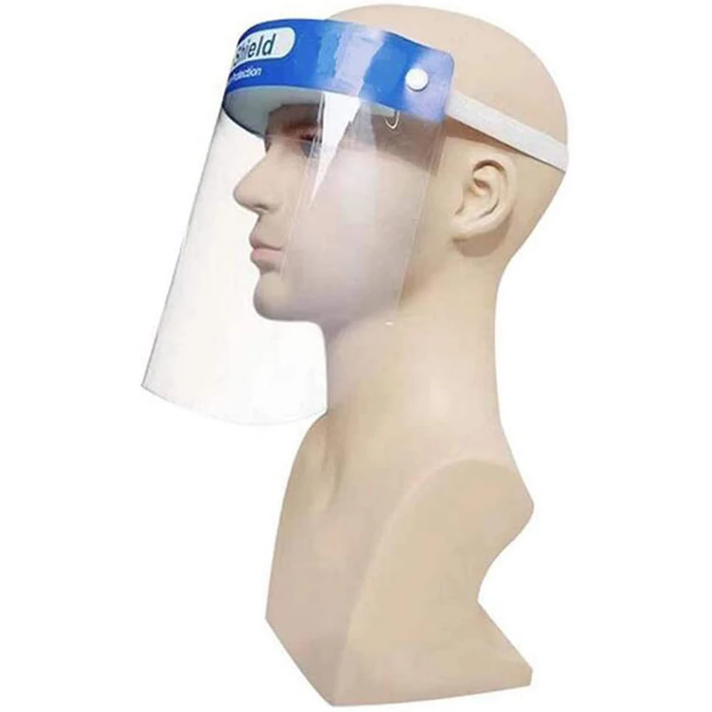 Одноразовая Защитная маска для лица стойкая к жидкости полная прозрачный