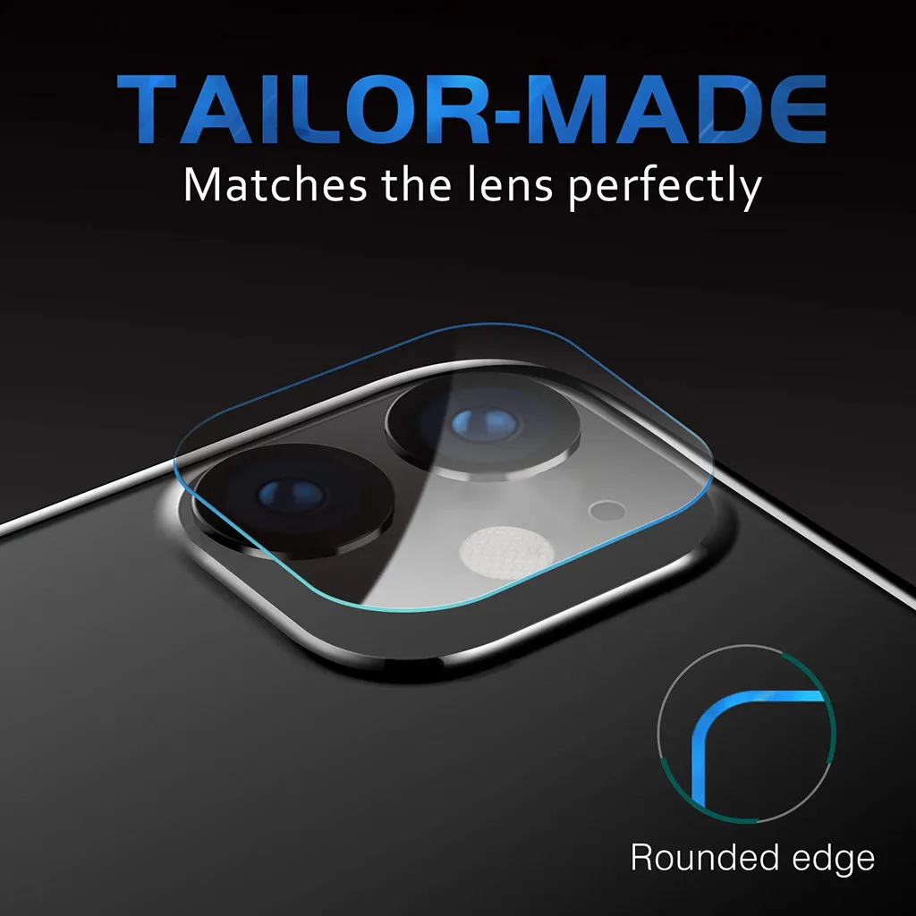 

Easy to install,Ultra slim thickness Anti-Scratch 3PCS No hole Tempered Glass Protector Camera Film for iphone 11 6.1 inch