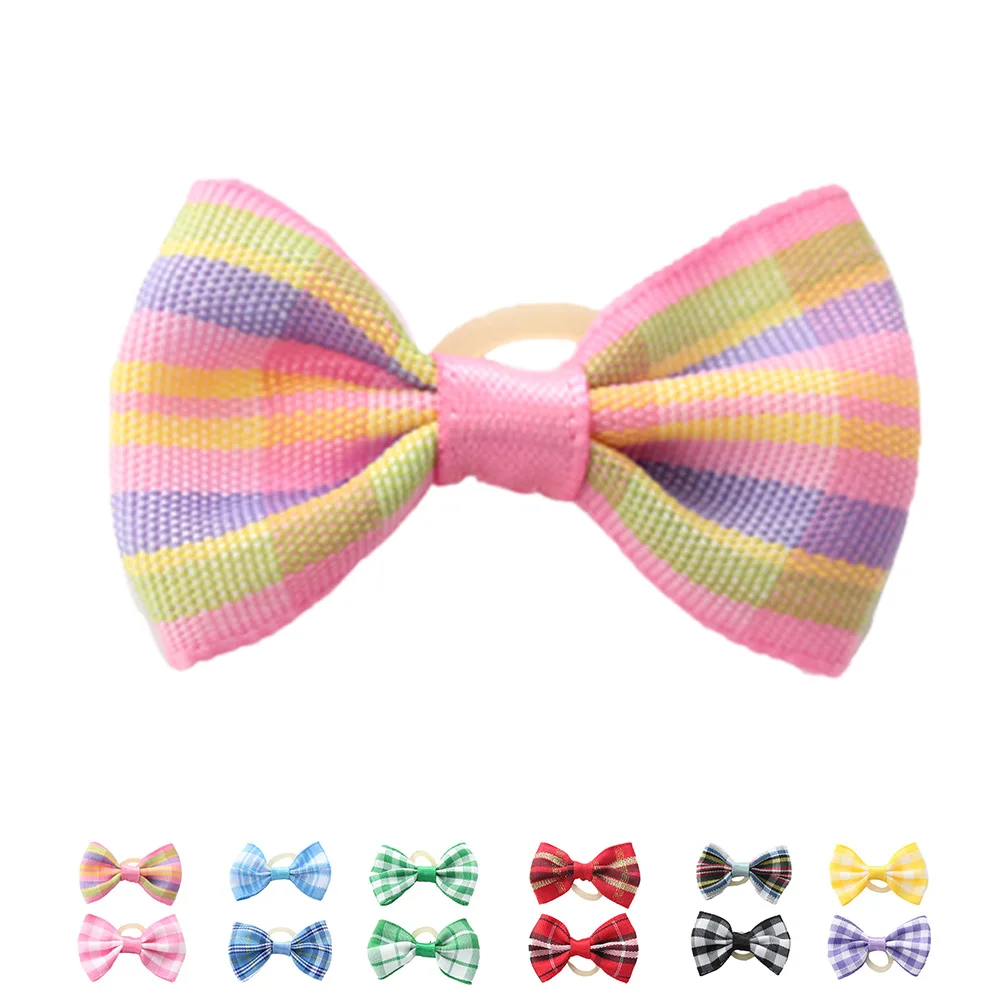 Armi store Handmade Accessories plaid Ribbon Bow 6029006 Pet Dog dressed head flower Wholesale. | Дом и сад