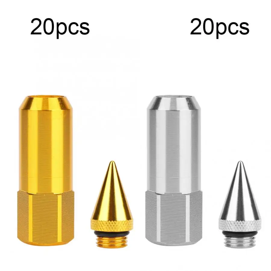 20 шт. M14X1.5 колпачок Шипованный Расширенный тюнер алюминиевый ободок колеса гайки автомобильные аксессуары диски рифлёные гайки