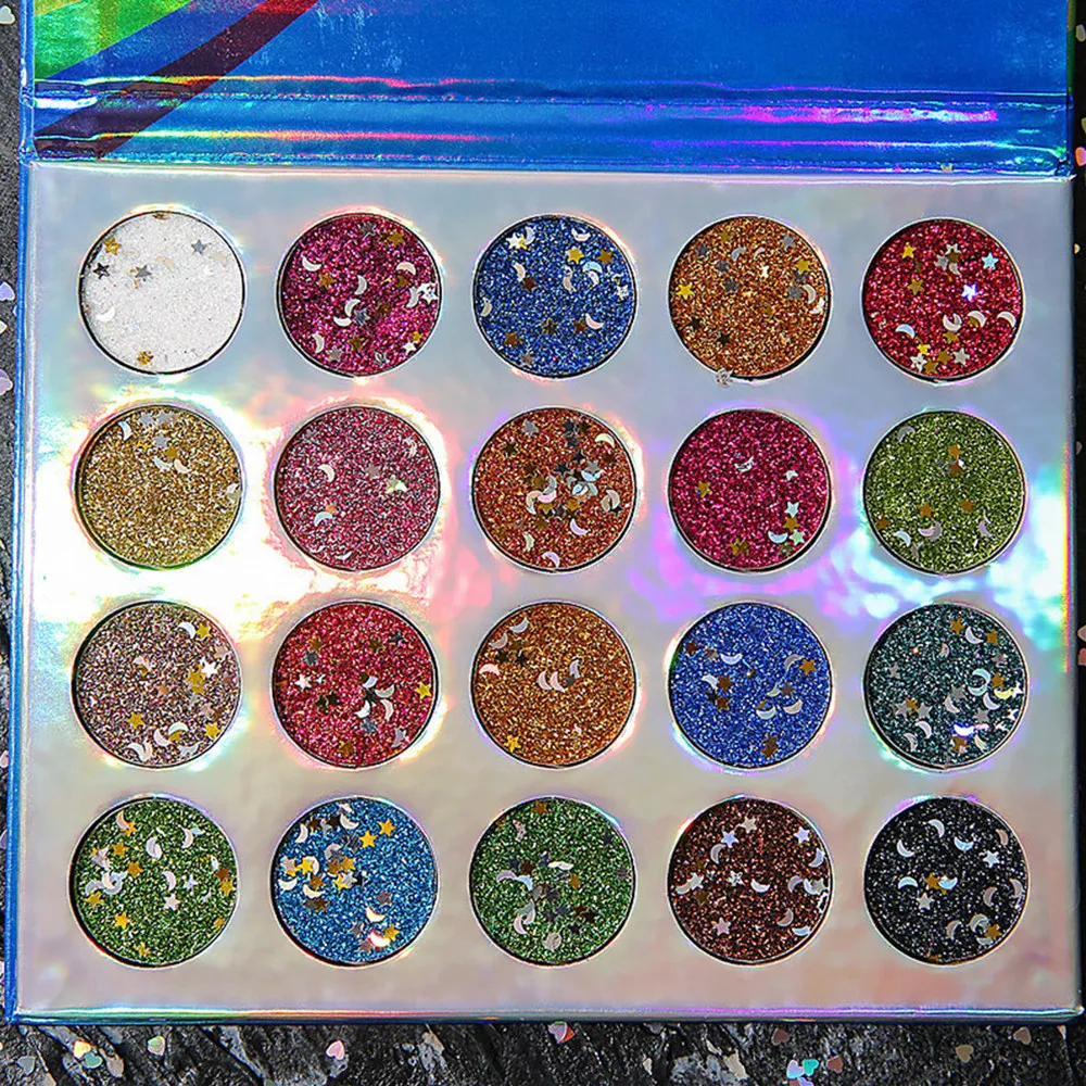 20 Color Unicorn Eyeshadow Palette Glitter Eye Shadow Shimmer Cosemtic Women Beauty Long Lasting Eye Make Up The Shadows Palette