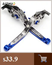 Motorcycle MT03 Accessories Folding Brake Clutch Levers+Handle Grips For YAMAHA MT-03 MT03 MT 03
