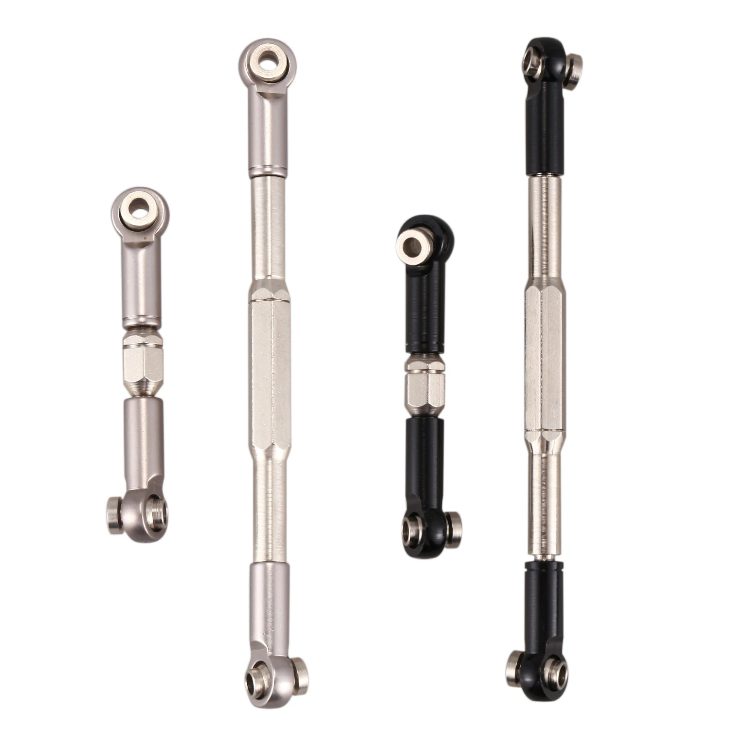 

Suitable for MN-D90 FJ-45 C14 B36 Truck Model Climbing Car 2 Metal Steering Rod Linkage Set