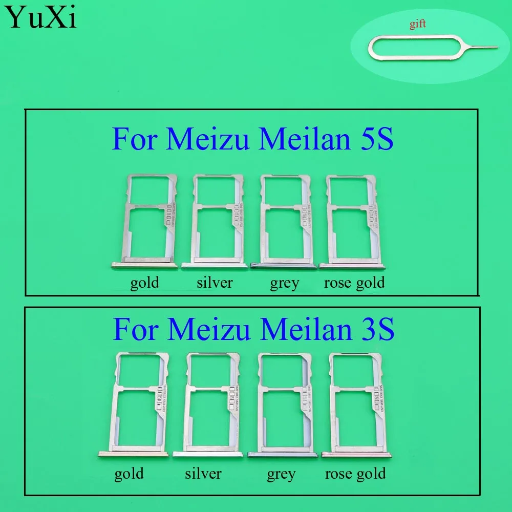 Держатель слота для SIM карты YuXi meizu meilan 3S M3S 5s M5s слот Micro SD лоток переходник Замена