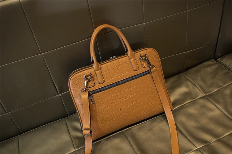 New Girls Shoulder Office Laptop Bags For Women Leather Business Briefcase Woman Laptop Handbag 13" 14" 15 Inch For Macbook Air