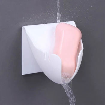 

Soap Holder Bathroom Shower Soap Storage Box Dish Plate Tray Holder Drainer Rack Plastic Box Tray Wall Shelf Bathroom Organizer