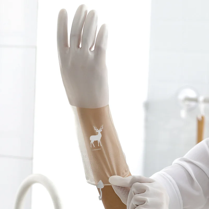 Резиновые перчатки водостойкие латексные для уборки дома Нескользящие Зимние