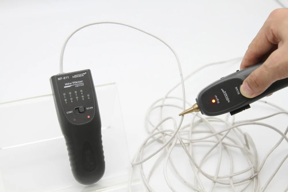 Noyafa NF-811 RJ11 RJ45 телефонный проводной кабель тестер неисправностей NF811