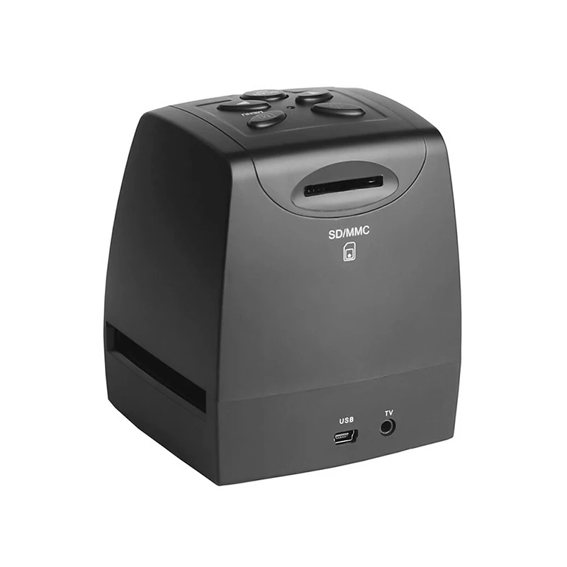 Protable Negative Film Scanner 35/135mm Slide Film Converter Photo Digital Image Viewer 2.4" LCD Build-in Editing Software