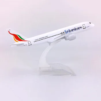 

16CM 1:400 Airbus A320-200 model Srilankan airlines landing gear Aircraft W base alloy Diecast airplane collectible displayPlane