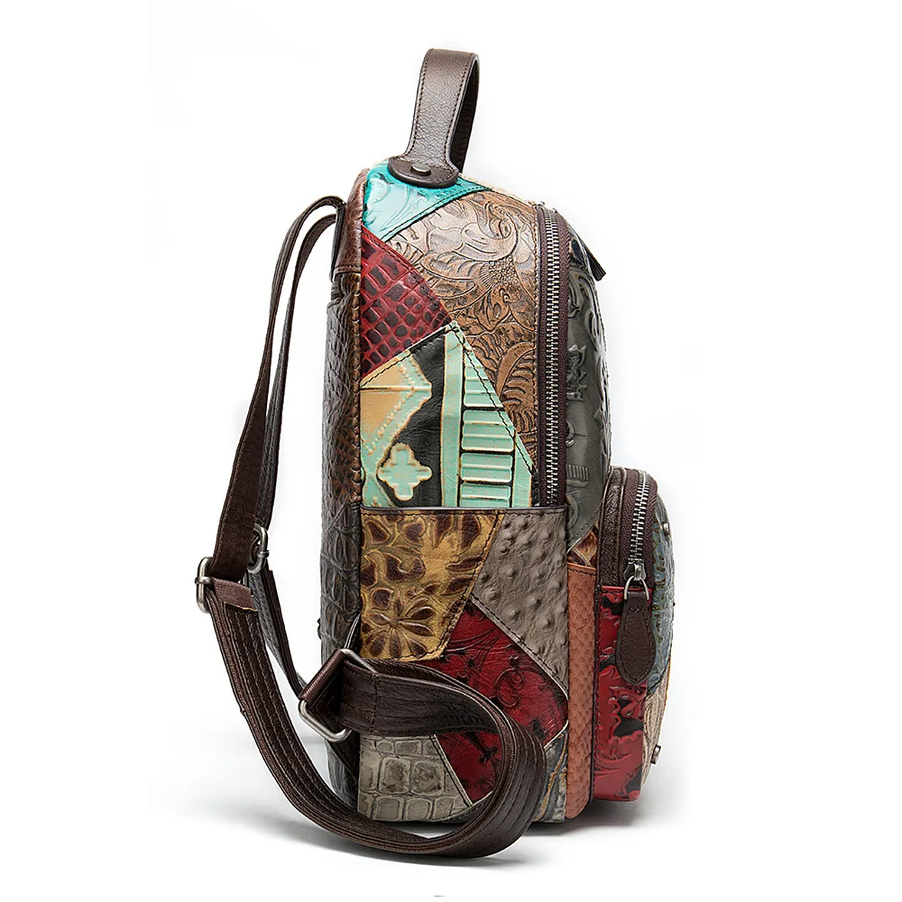 2021 Women's Leather Backpack Female Leather School Bags for Girls Luxury Laptop Backpacks for Women Bagpacks Handbags
