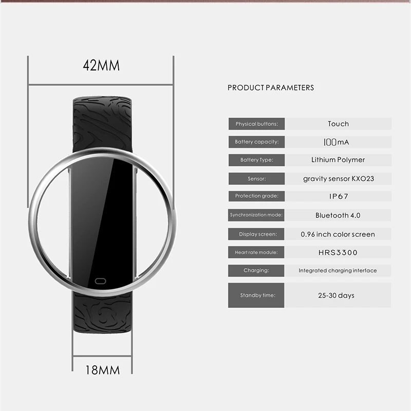 

Swimming Heart Rate Blood Pressure Sleep Monitoring Multi-function Waterproof Smart Watch Ladies Sports Watches