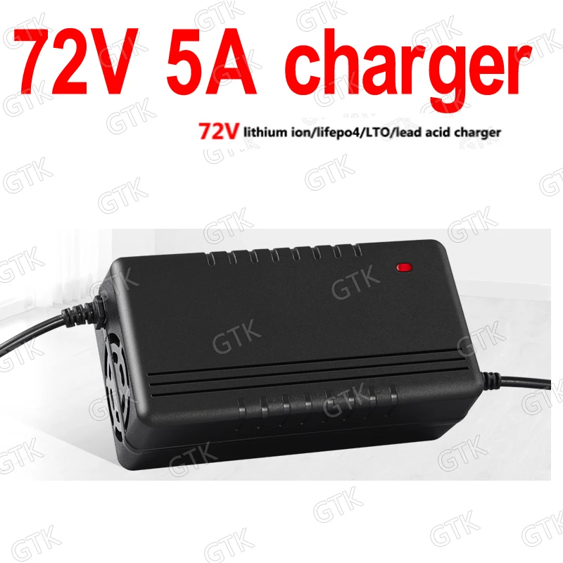 

72v 5A charger smart charger 5A current for 84V li ion 87.6V Lifepo4 LTO lead acid battery customize voltage