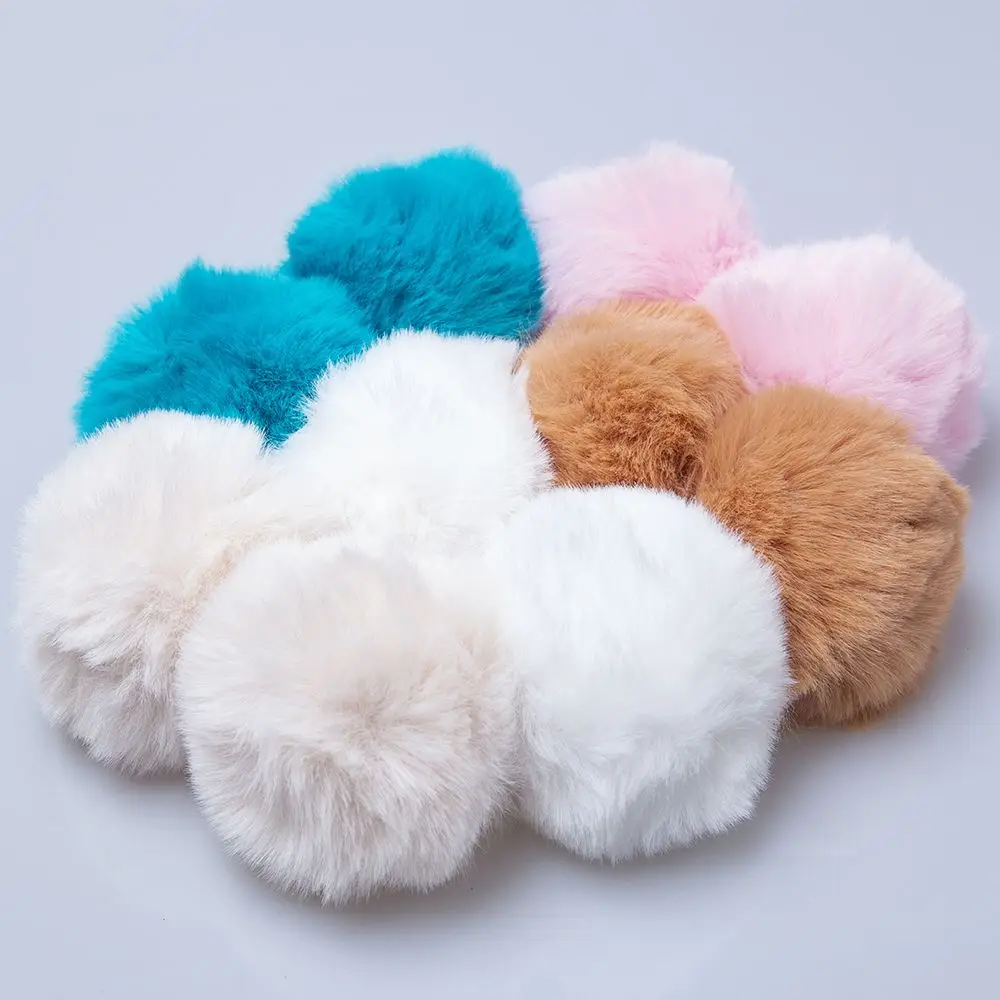 Брелок для ключей с помпоном в виде шара из меха 2 шт.|Брелоки| |