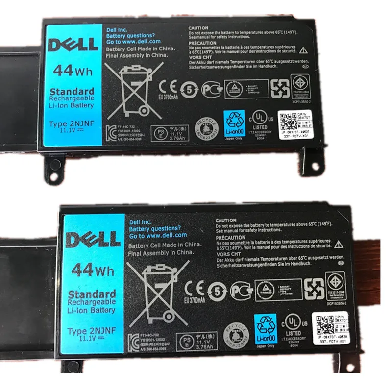 Сменный литий-ионный аккумулятор для ноутбука DELL Inspiron 14Z(5423) TYPE 2NJNF 11,1 v 44wh