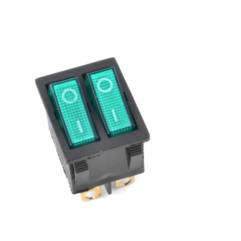 1 шт. KCD8 6PIN 16A 250V 20A 125V двойной свет переключатель; кулисный переключатель Водонепроницаемый ВКЛ-ВЫКЛ KCD6 лодка Мощность переключатель