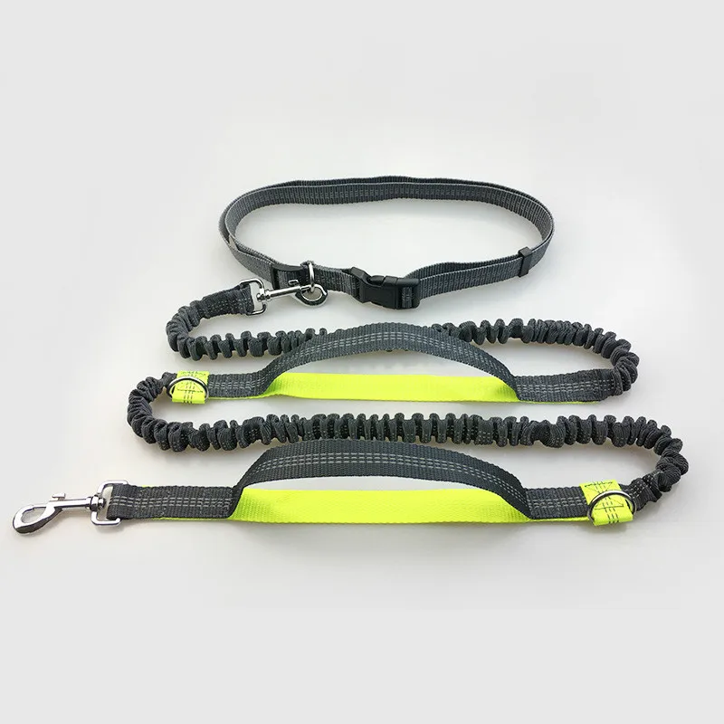 

Hands-free Pet Dog Cat Running Jogging Padded Waist Reflective Belt Elastic Strap Perfect Training Leash Set